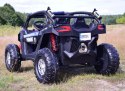 MEGA BUGGY UTV POLICJA TURBO R FOX DLA 2 DZIECI 4X200 W, 24V, SUPER MOC, WSPOMAGANIE/XB2118