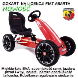 WIELKI LICENCJONOWANY GOKART FIAT ABARTH KOŁA EVA JAKOŚĆ /PB9388A