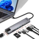 MEDIA-TECH HUB USB 8 IN 1 GIGA LAN HUB MT5046 Media tech