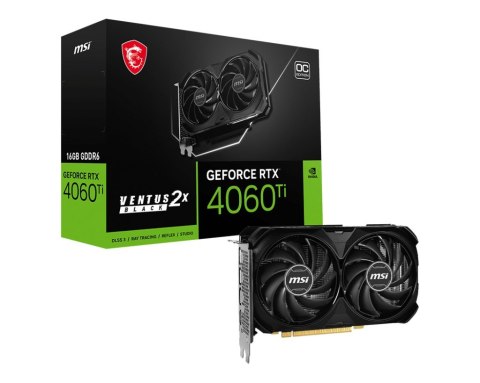 Karta graficzna MSI GeForce RTX 4060 Ti VENTUS 2X BLACK 16GB MSI