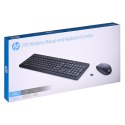 Zestaw klawiatura + mysz HP 230 Wireless Mouse and Keyboard Combo bezprzewodowe czarne 18H24AA Hewlett-Packard