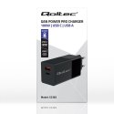 QOLTEC ŁADOWARKA GAN POWER PRO | 1XUSB-C | 1XUSB | 100W | 5-20V | 1.5-5A | PD | CZARNA Qoltec