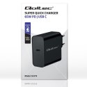 QOLTEC ŁADOWARKA SUPER QUICK PD | 1XUSB-C | 65W | 5-20V | 3-3.25A | CZARNA Qoltec