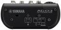 Yamaha AG03 MK2 czarny - 3-kanałowy mikser do streamingu na żywo z interfejsem audio USB Yamaha