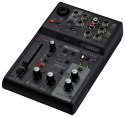 Yamaha AG03 MK2 czarny - 3-kanałowy mikser do streamingu na żywo z interfejsem audio USB Yamaha