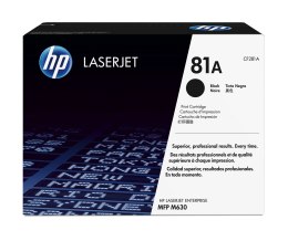 HP Oryginalny wkład laserowy 81A LaserJet, czarny Hewlett-Packard