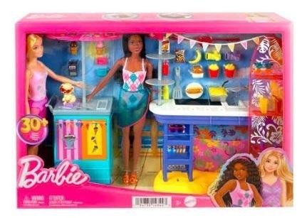 BARBIE DZIEŃ NAD MORZEM ZESTAW 2 LALKI HNK99 MATTEL