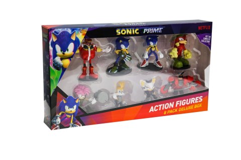 SONIC PRIME - FIGURKA AKCJI - ZESTAW 8 FIGUREK [DELUXE BOX] P.M.I. Kids World