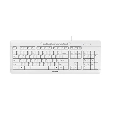 CHERRY STREAM KEYBOARD US/ENGLISH W/EURO SYM WHITE-GRAY Cherry