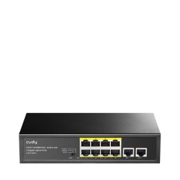 Cudy FS1010PG łącza sieciowe Fast Ethernet (10/100) Obsługa PoE Czarny CUDY