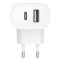 Ładowarka Belkin BoostCharge Dual USB-C + USB-A Wall Charger with PPS 37W White Belkin