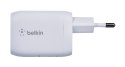 Ładowarka Belkin BoostCharge Pro Dual USB-C PD 3.0 PPS GaN Wall Charger 65W + USB-C to USB-C Cable 2m White Belkin