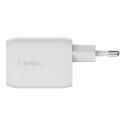 Ładowarka Belkin BoostCharge Pro Dual USB-C PD 3.0 PPS GaN Wall Charger 65W White Belkin