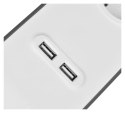 Listwa zasilająca Belkin Power Surge 4-PORT + 2xUSB-A 2.4A 525J 2m Grey/White Belkin