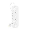 Listwa zasilająca Belkin Power Surge 8-PORT + 2xUSB-C 30W 900J 2m White Belkin