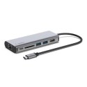 Hub Belkin Connect USB-C 6-in-1 Multiport Adapter 1x4k HDMI/2xUSB-A/1xUSB-C PD3.0/1xRJ45 Gigabit/1xCard reader Grey Belkin