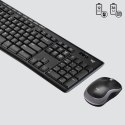 Logitech Wireless Combo MK270 klawiatura Dołączona myszka Uniwersalne USB QWERTZ Swiss Czarny Logitech