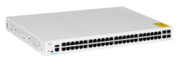 Cisco CBS250-48T-4X-EU łącza sieciowe Zarządzany L2/L3 Gigabit Ethernet (10/100/1000) Srebrny Cisco