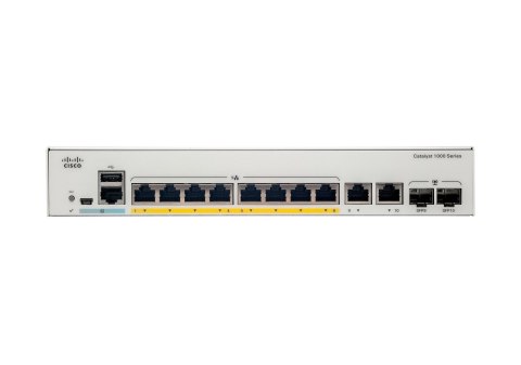 Cisco Catalyst C1000-8T-E-2G-L łącza sieciowe Zarządzany L2 Gigabit Ethernet (10/100/1000) Szary Cisco