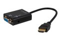 Adapter SAVIO cl-23 (HDMI M - D-Sub (VGA) F; 0,20m; kolor czarny) SAVIO