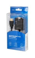 Adapter SAVIO cl-23 (HDMI M - D-Sub (VGA) F; 0,20m; kolor czarny) SAVIO