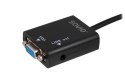 Adapter SAVIO cl-23 (HDMI M - D-Sub (VGA) F; 0,20m; kolor czarny) SAVIO