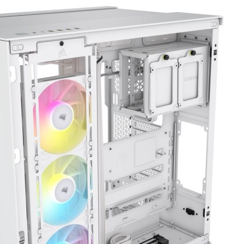 ICUE LINK 6500X RGB Tempered Glass Mid-Tower, White Corsair