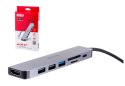 UNITEK HUB USB-C 7W1, HDMI 4K, PD 100W, 5GBPS, ALU UNITEK