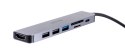 UNITEK HUB USB-C 7W1, HDMI 4K, PD 100W, 5GBPS, ALU UNITEK